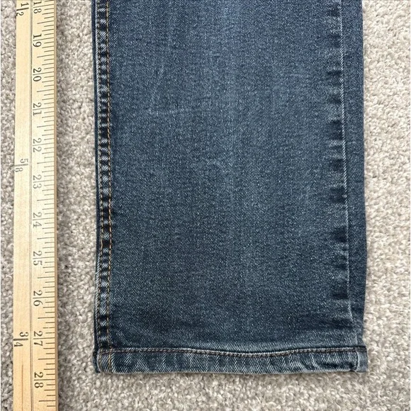 Armani Jeans Mens Jeans 33x28 Dark Wash Blue Straight Leg Designer Denim - Picture 5 of 16